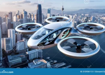 adoption-autonomous-vehicles-drones-material-handling-flying-car-315936113